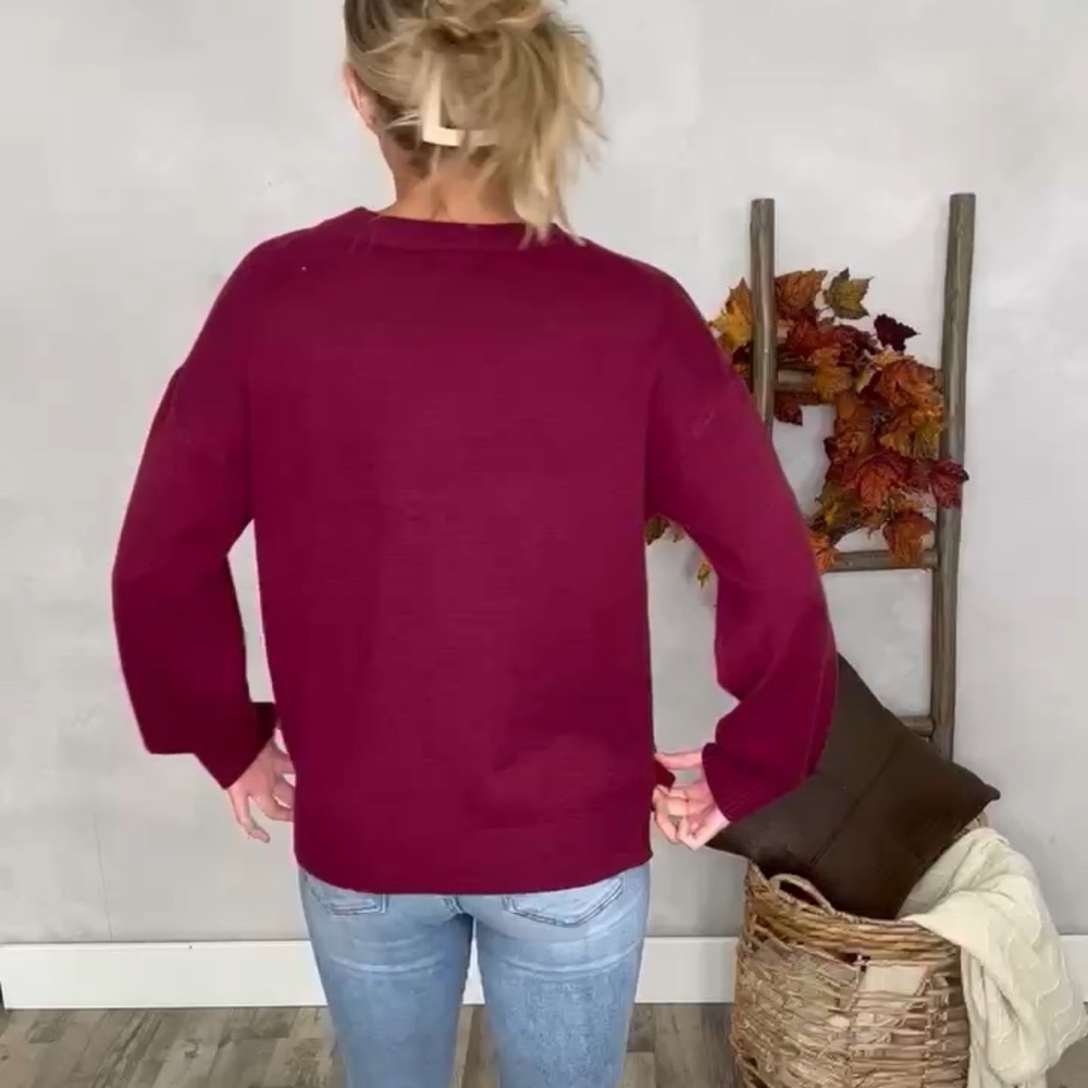 Berry Hello Fall Sweater M/L - Picture 3 of 4